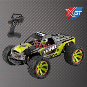HXGT-144002 1/14 Brushed RC Racing Car 50km/h High Speed Big Wheel Rc Truck Metal Chassis Four-Wheel Drive Off-Road Truck Toy