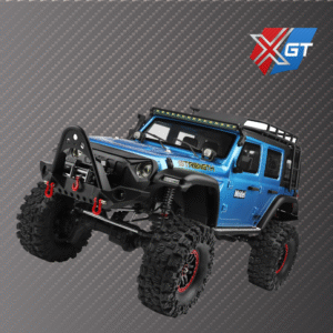 HXGT-104010 1/10 Rock Crawler 4WD Electric Racing RC Car USB Cable 2.4G Expert Off-Road Remote Control Original Metal- Blue