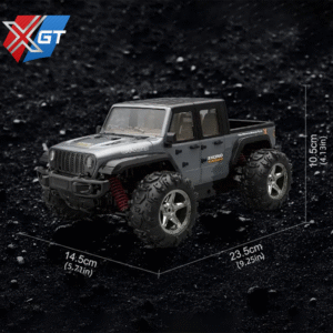 HXGT-BG1550 -1:20 Scale 4WD RC Pickup Truck SUV Car Off Road with Shock Absorber Water Resistant 2.4GHz Remote Control for Outdoor Fun-Grey