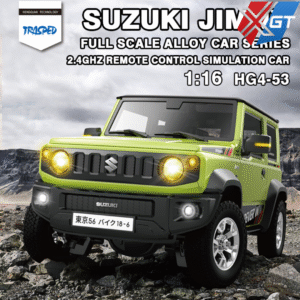 HXGT-HG4-53-1/16 Suzuki Jimny (with Lights, Sound, Smoke)-Hign end Green