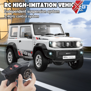 HXGT-HG4-53-1/16 Suzuki Jimny (with Lights, Sound, Smoke)-Hign end White