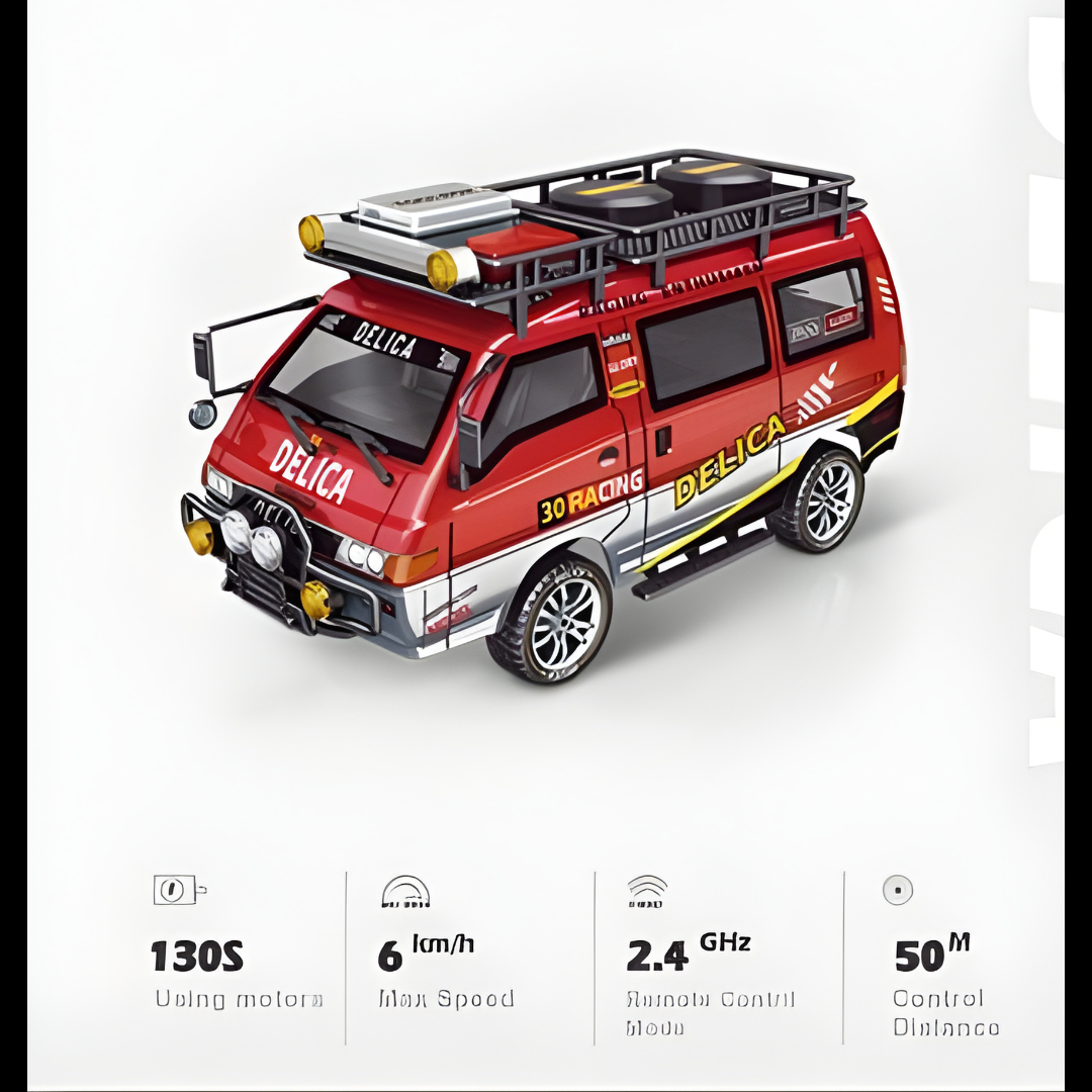 1/24 Scale Delica Official Licensed RWD Mini Radio Control RC Drift Car 2.4GHz Proportional Multipurpose Entertainment